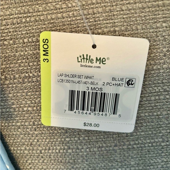 NWT Little Me pajama set with matching hat 3 months - Picture 2 of 3